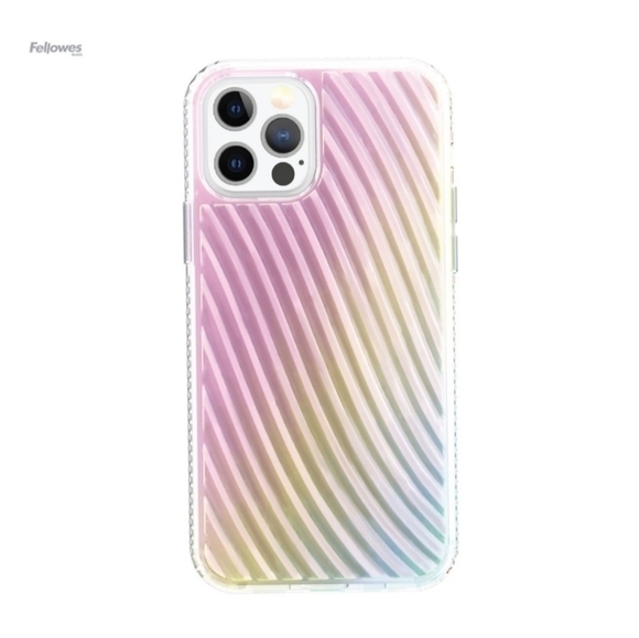 Nwt Onn. 12 Pro Max IPhone Iridescent Ridges Case - Picture 1 of 12